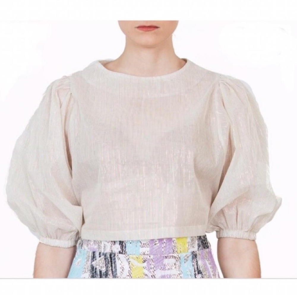 Cropped Puffed Sleeve Top 🛼